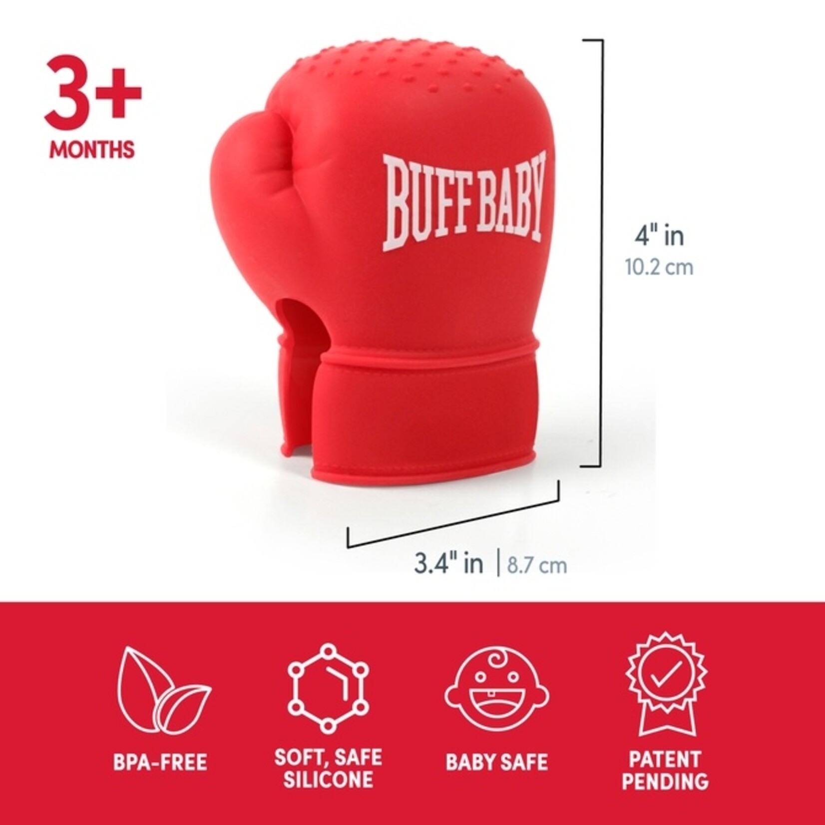 Fred & Friends Buff Baby Boxing Glove Teether
