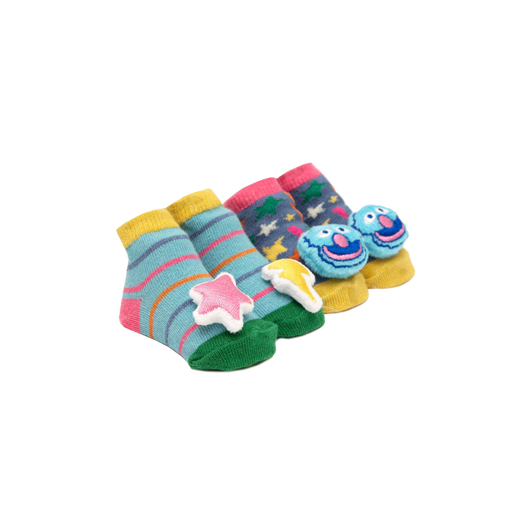 Grover Monster End Baby Rattle Socks