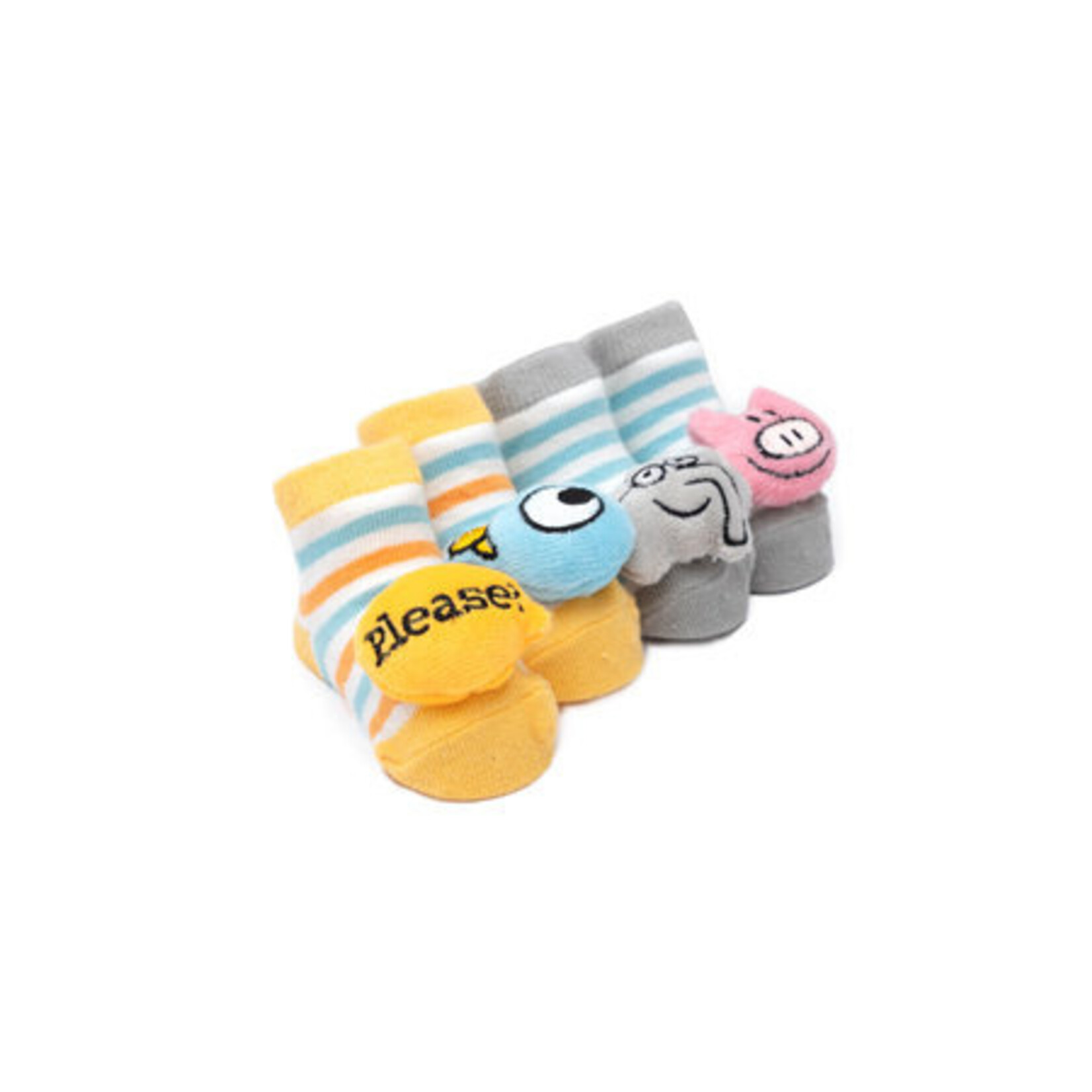 Mo Willems Baby Rattle Socks