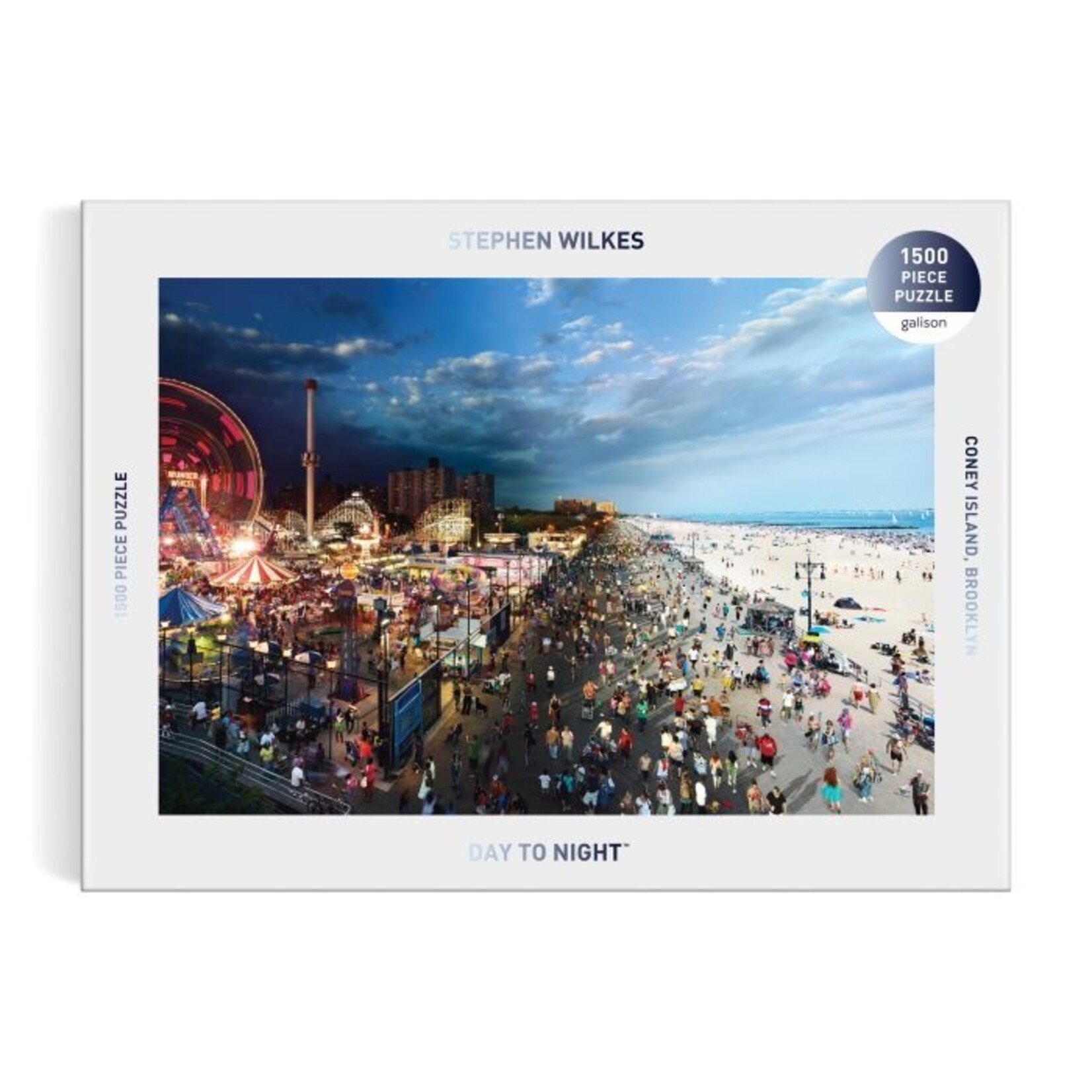 Stephen Wilkes Day to Night Coney Island Puzzle