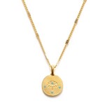 A Mano Eye of Protection Necklace in Turquoise