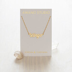 A Mano Zodiac Nameplate Necklace