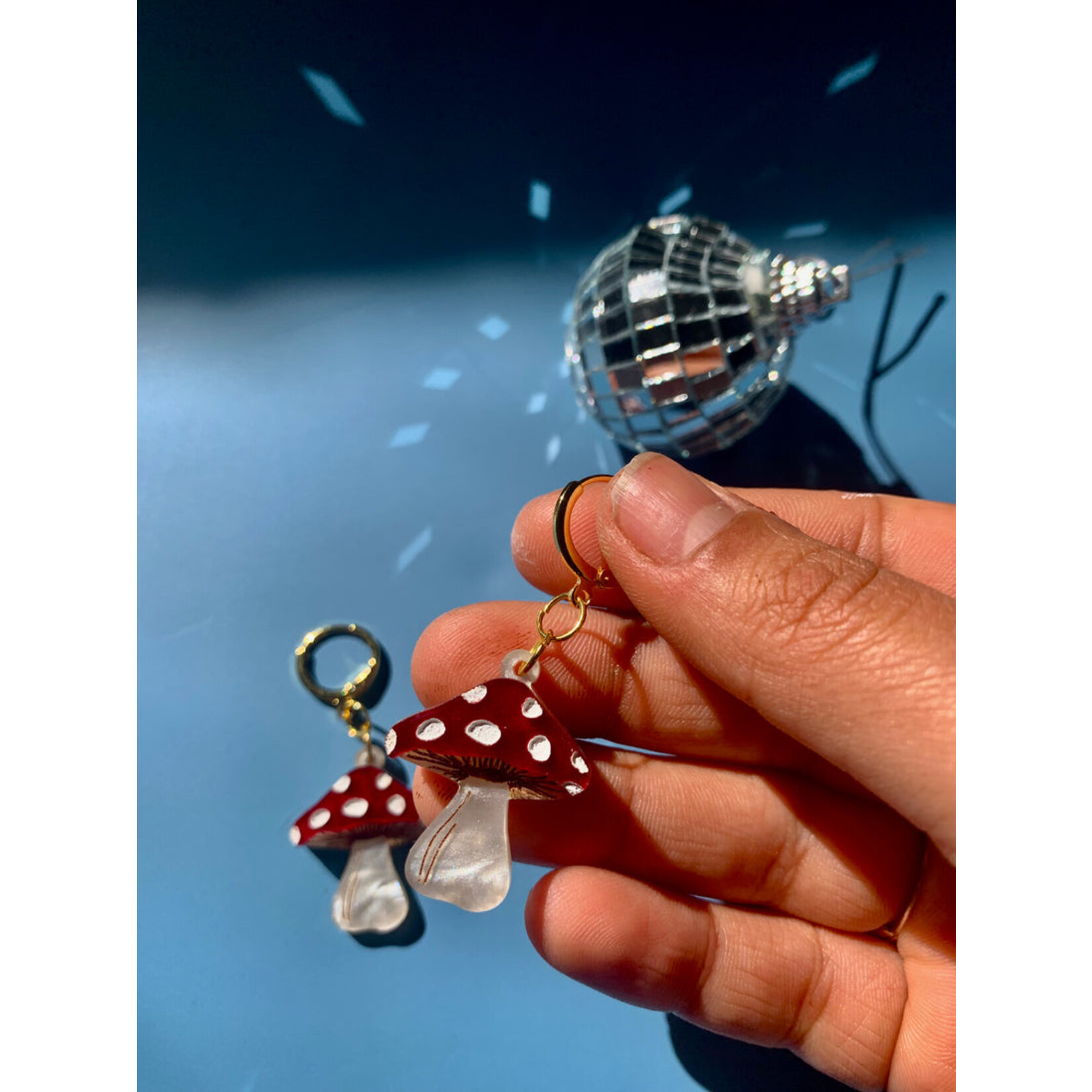 Mini Mushrooms Earrings