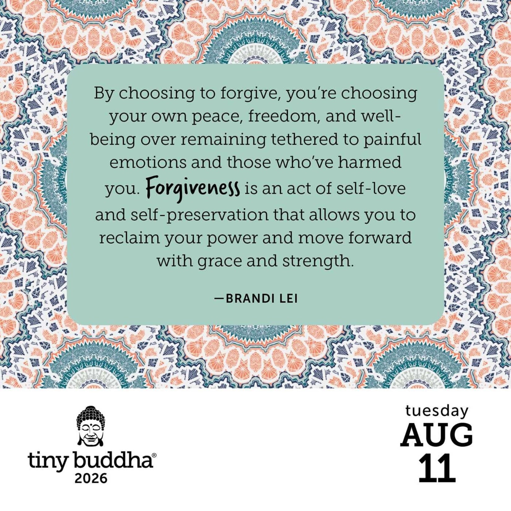 Simon and Schuster Tiny Buddha Boxed Calendar 2026