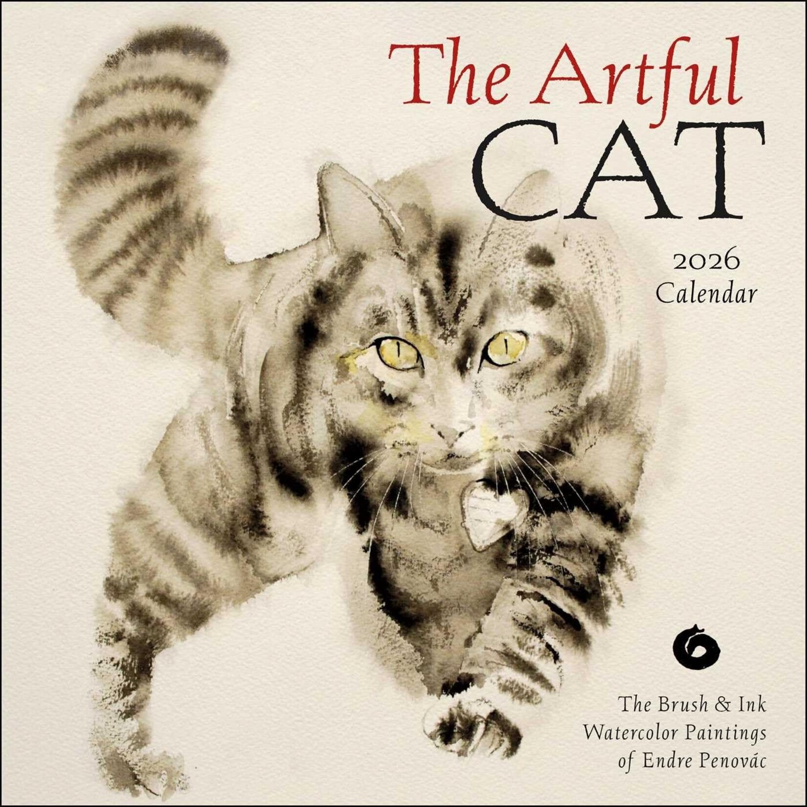 Simon and Schuster Artful Cats Wall Calendar 2026