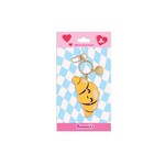 Croissant Enamel Keychain