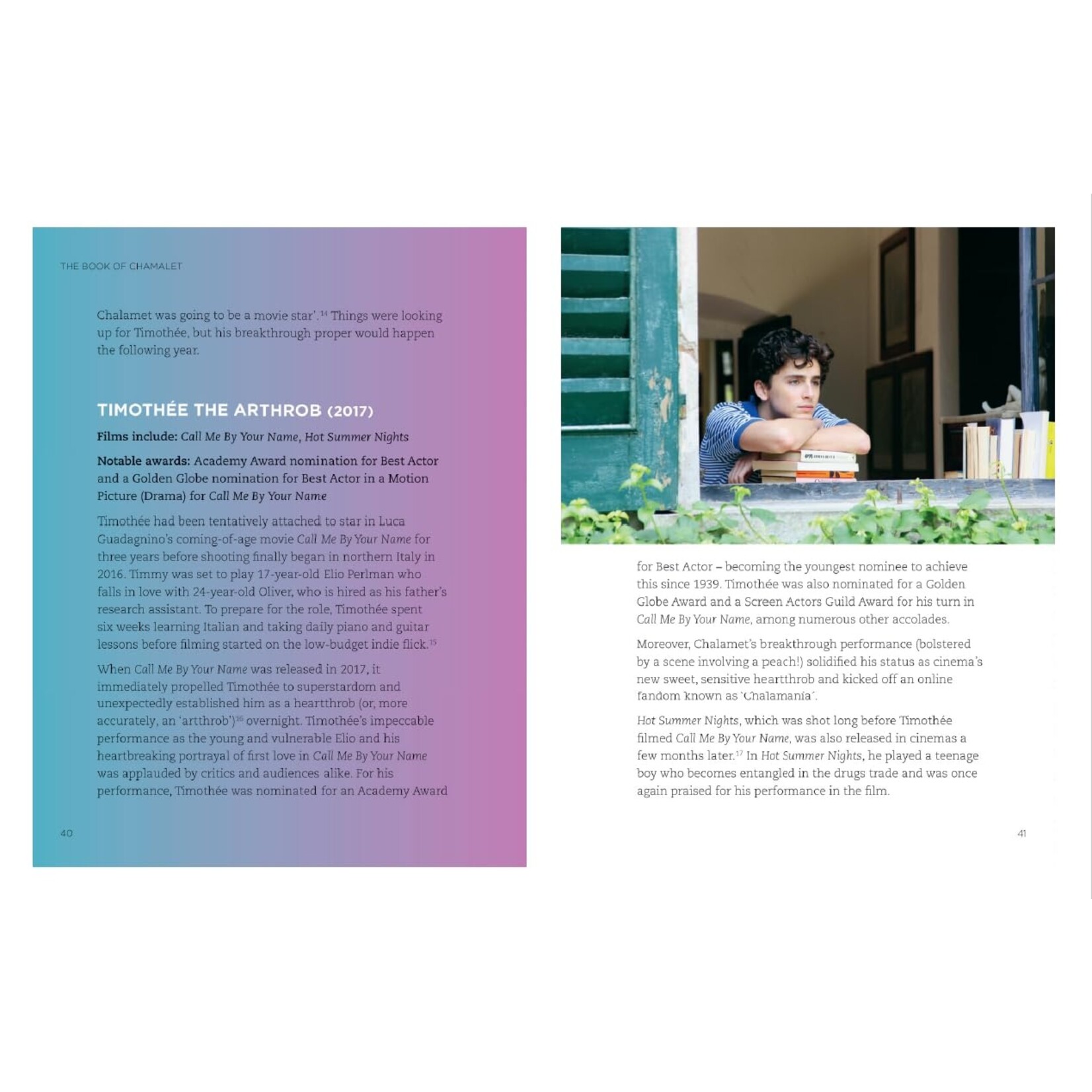 Hachette The Book of Chalamet