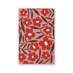 Denik Red Flowers Classic Lined Notebook