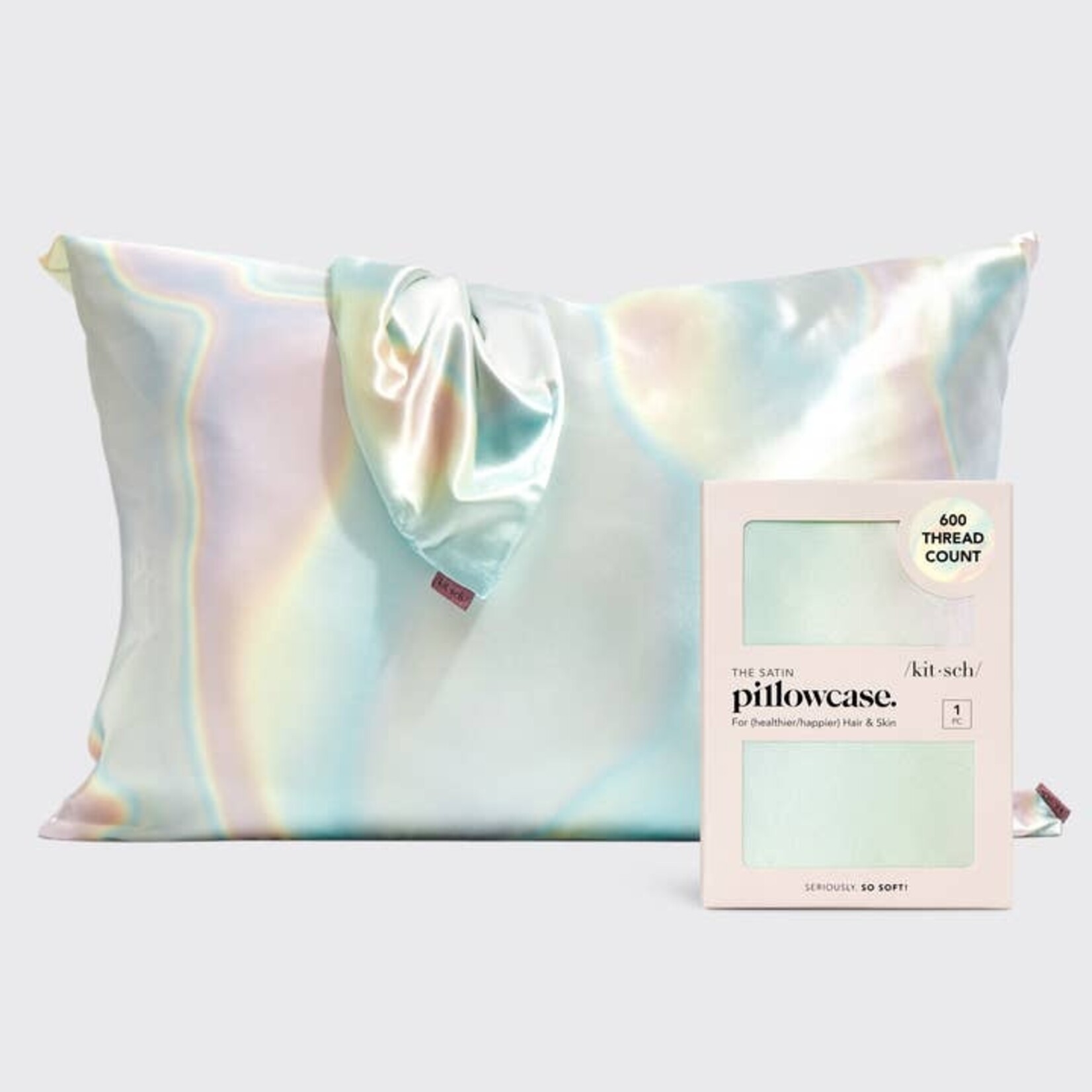 Kitsch Satin Pillowcase in Aura