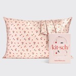 Kitsch Satin Pillowcase in Cherry Print