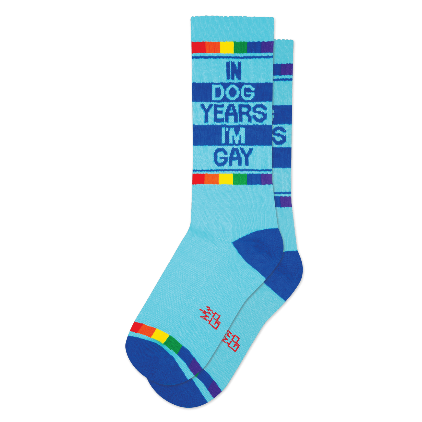 In Dog Years I'm Gay Gym Crew Socks