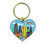 The Found NYC Skyline Heart Keychain
