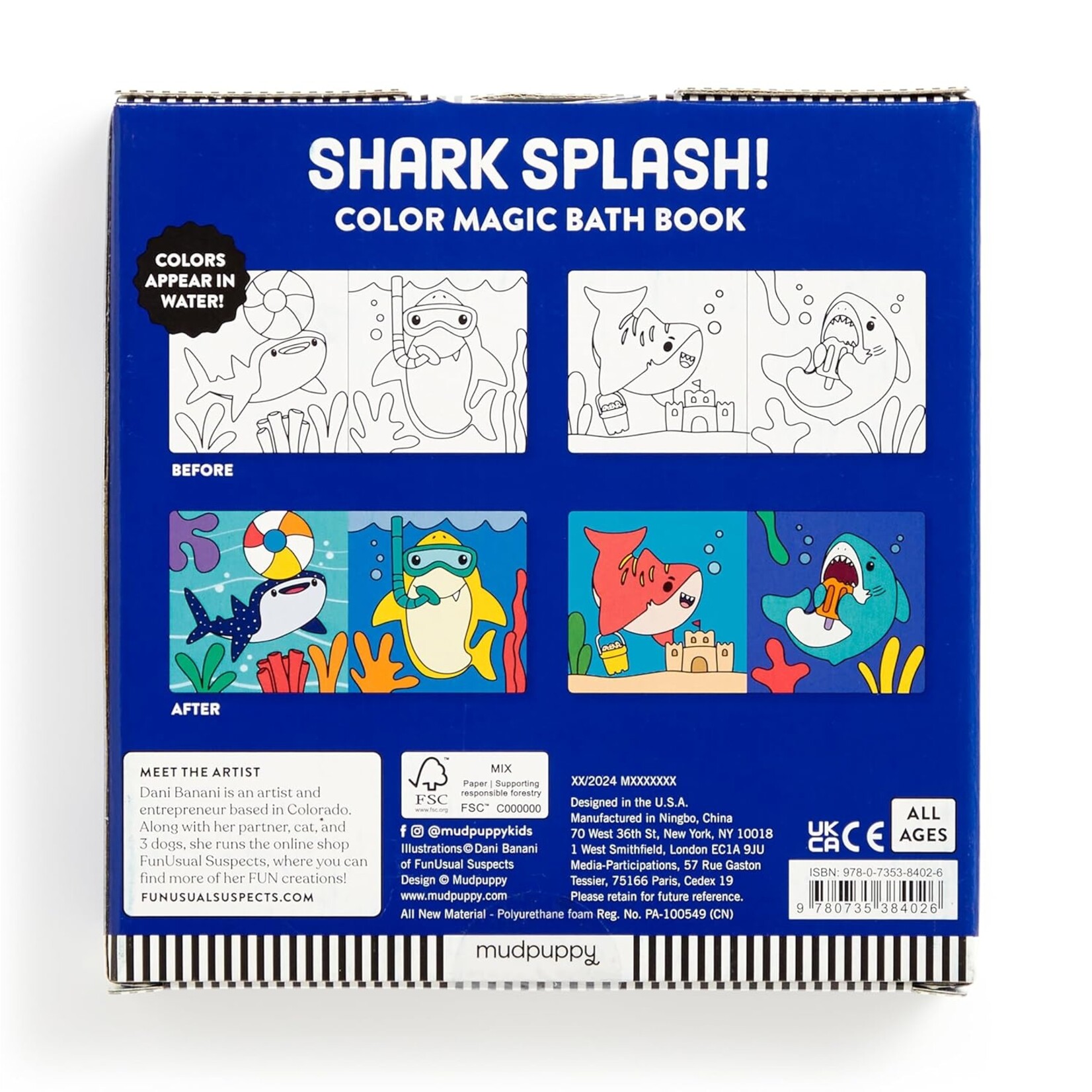 Chronicle Books Shark Splash! Bath Book