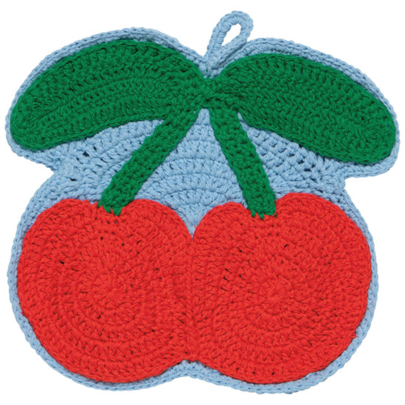 Cherry Crochet Trivet
