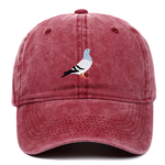 Pigeon Baseball Hat in Red