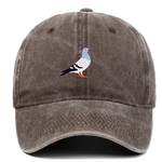 Pigeon Baseball Hat in Brown