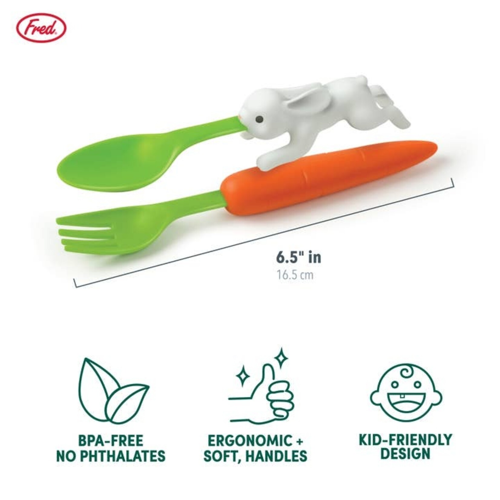 Fred & Friends Snack Rabbit Utensils