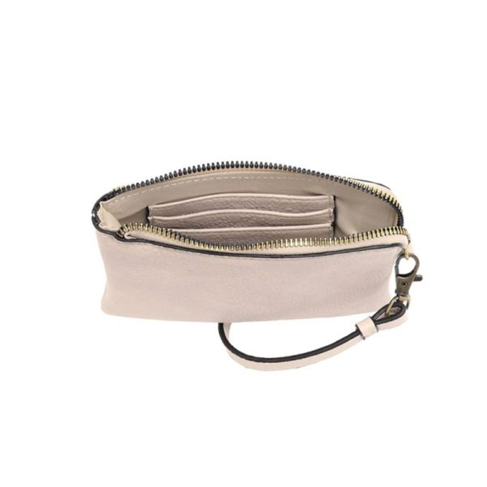 Joy Accessories Pippa Wristlet Pouch in Bone