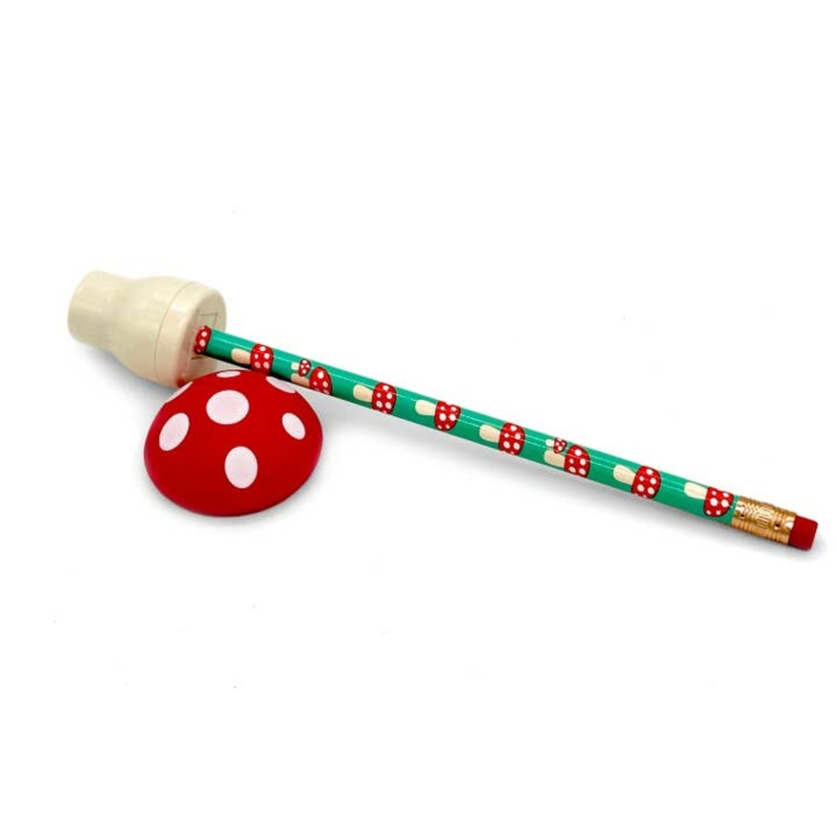 Snifty Mushroom Pencil Sharpener & Pencil Set