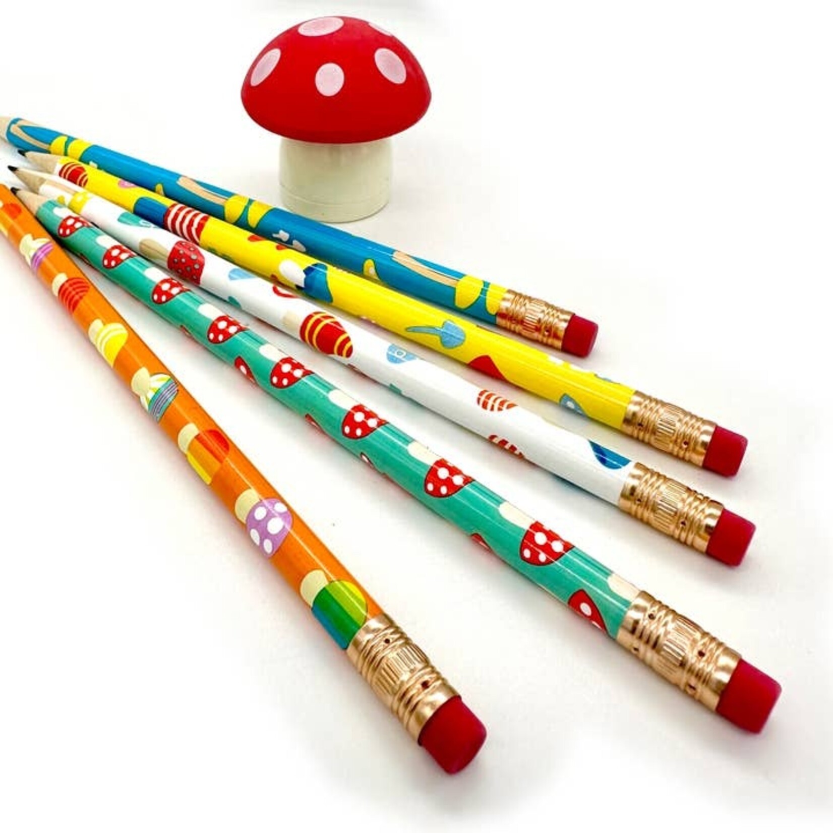 Snifty Mushroom Pencil Sharpener & Pencil Set
