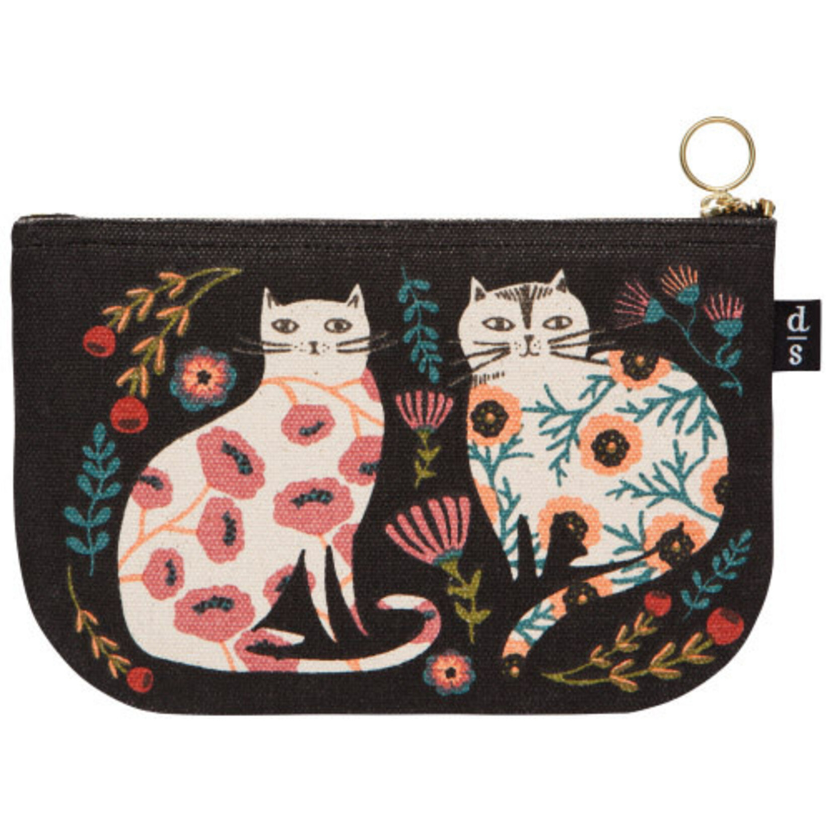 Now Designs Catbloom Small Zipper Pouch
