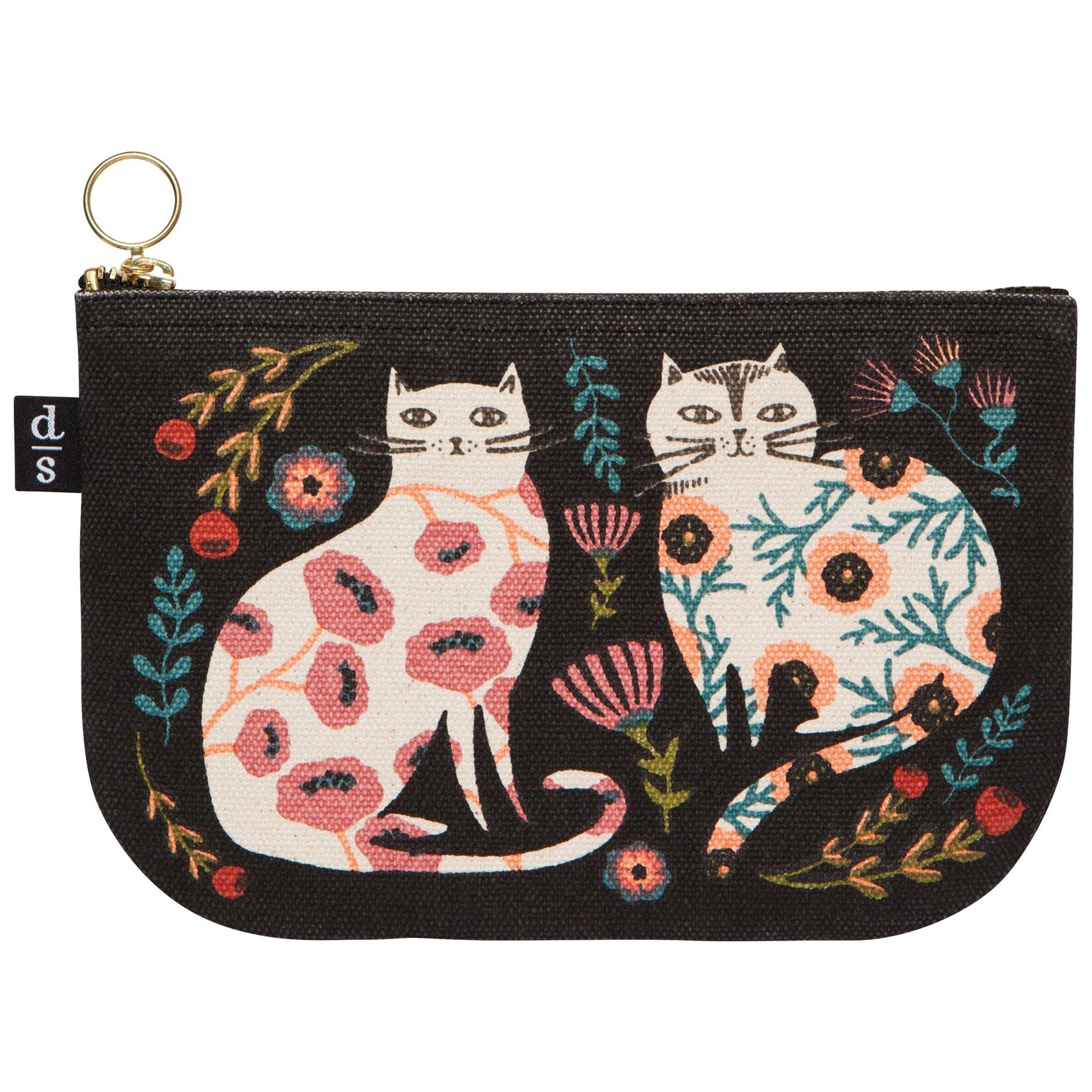 Now Designs Catbloom Small Zipper Pouch
