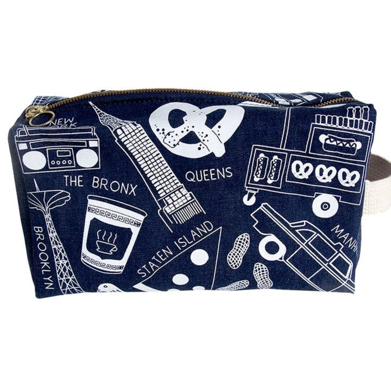 NYC Denim Dopp Kit