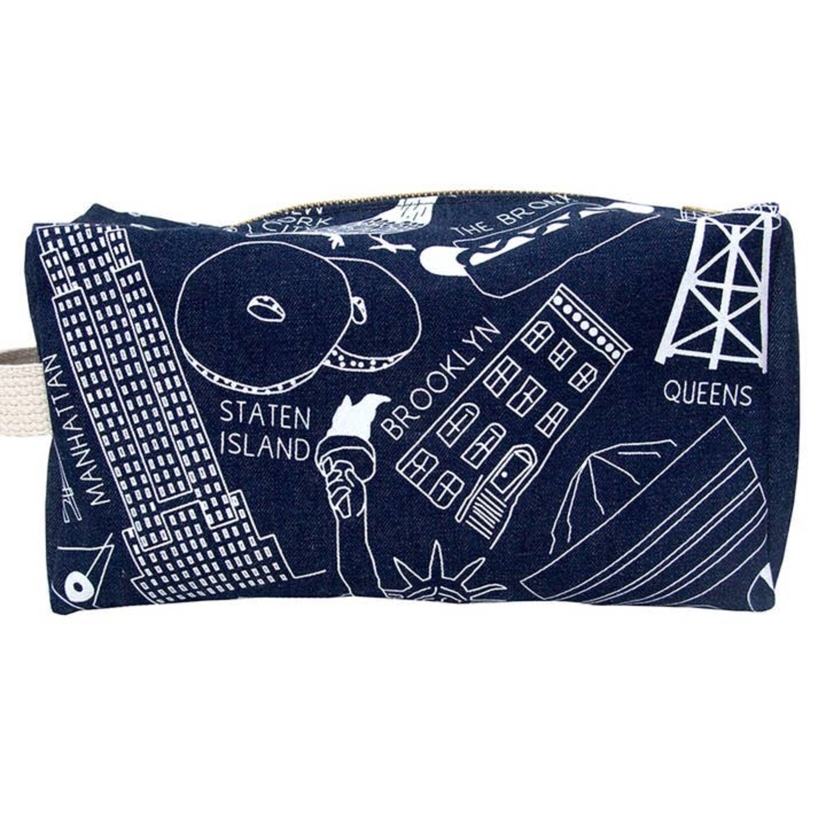 NYC Denim Dopp Kit