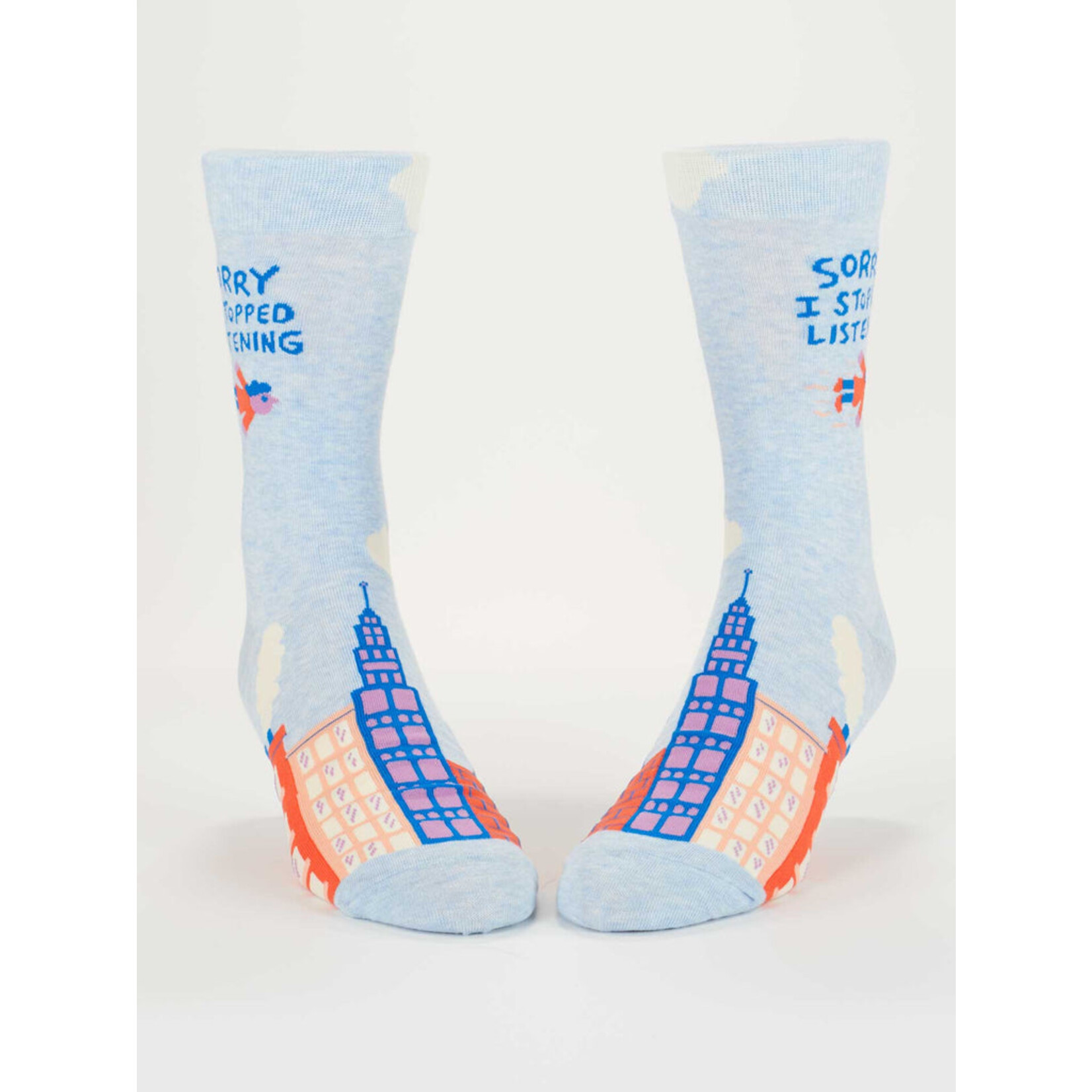 Blue Q Blue Q Socks Men Stopped Listening