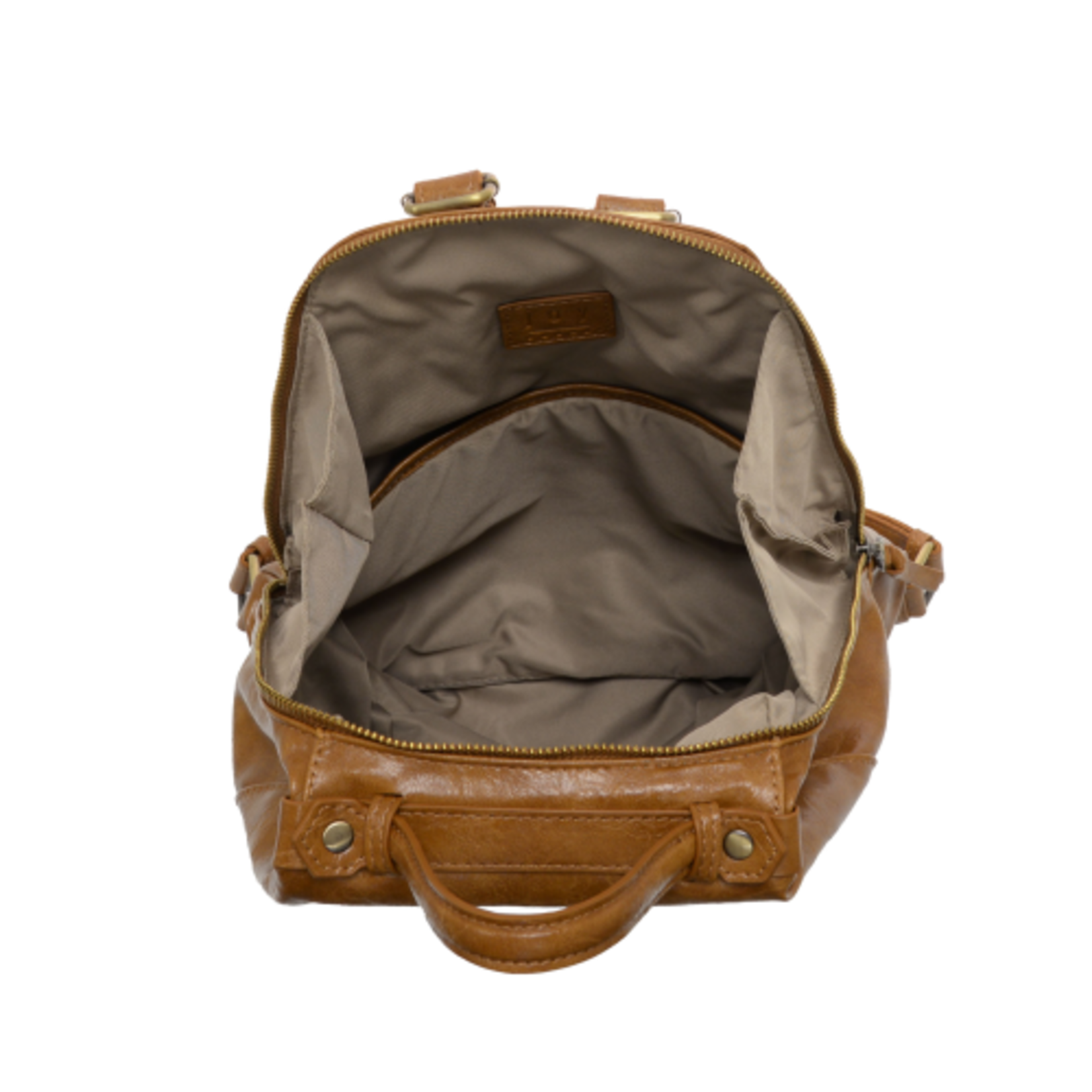 Joy Accessories Maggie Modern Backpack in Buck Tan