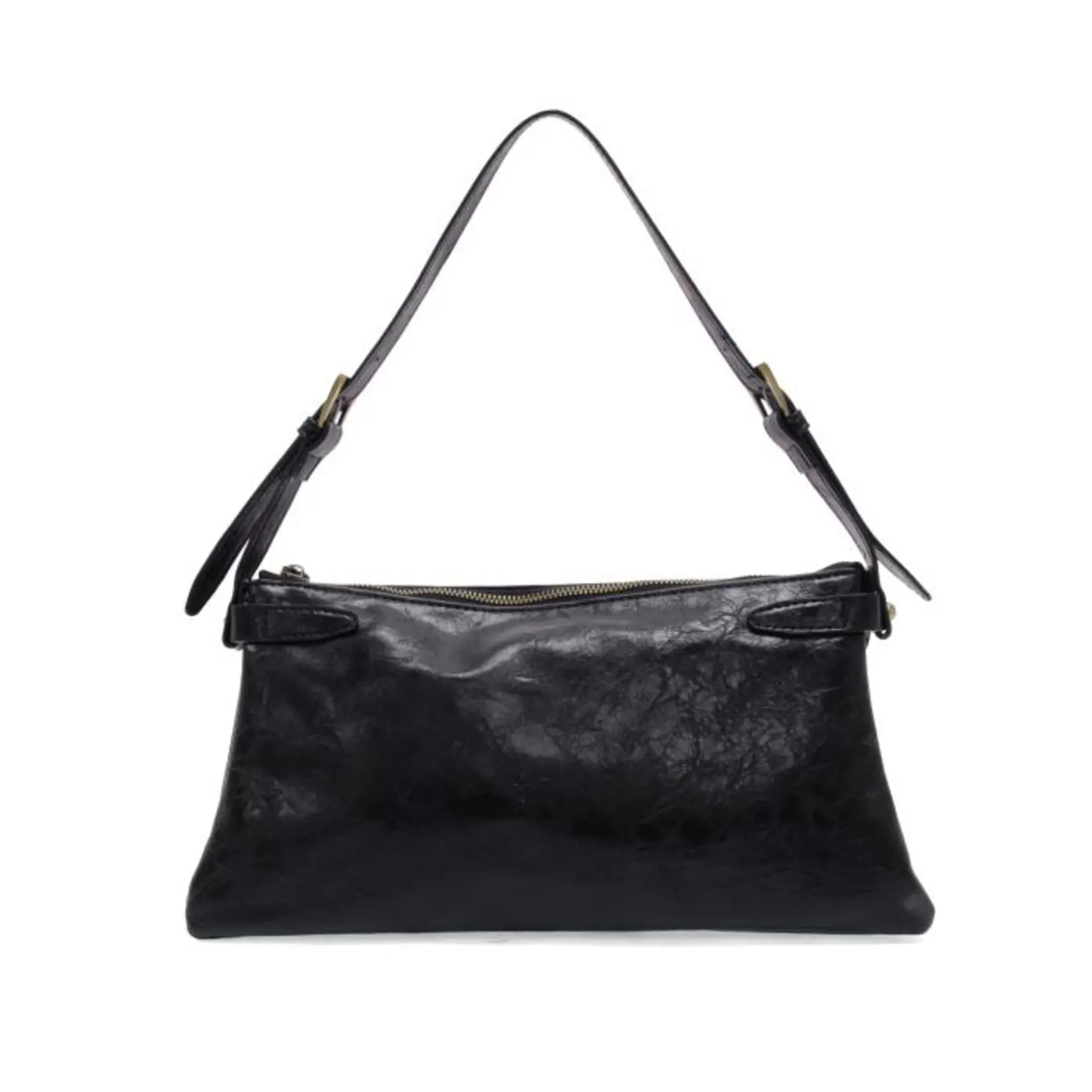 Joy Accessories Eve Trapeze Shoulder Bag in Black