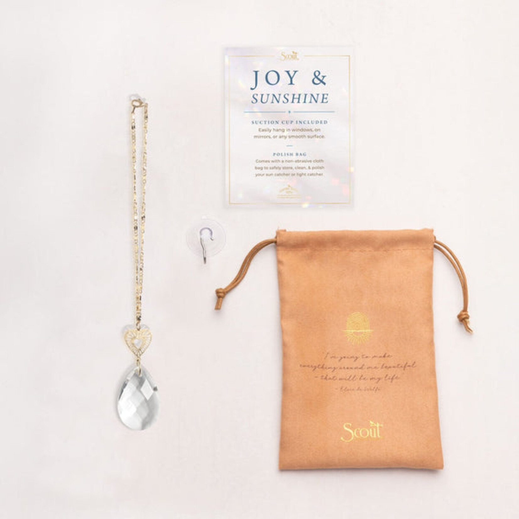 Scout Curated Wears Radiating Heart Pocket Suncatcher