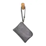 Joy Accessories Pippa Wristlet Pouch in Metallic Pewter