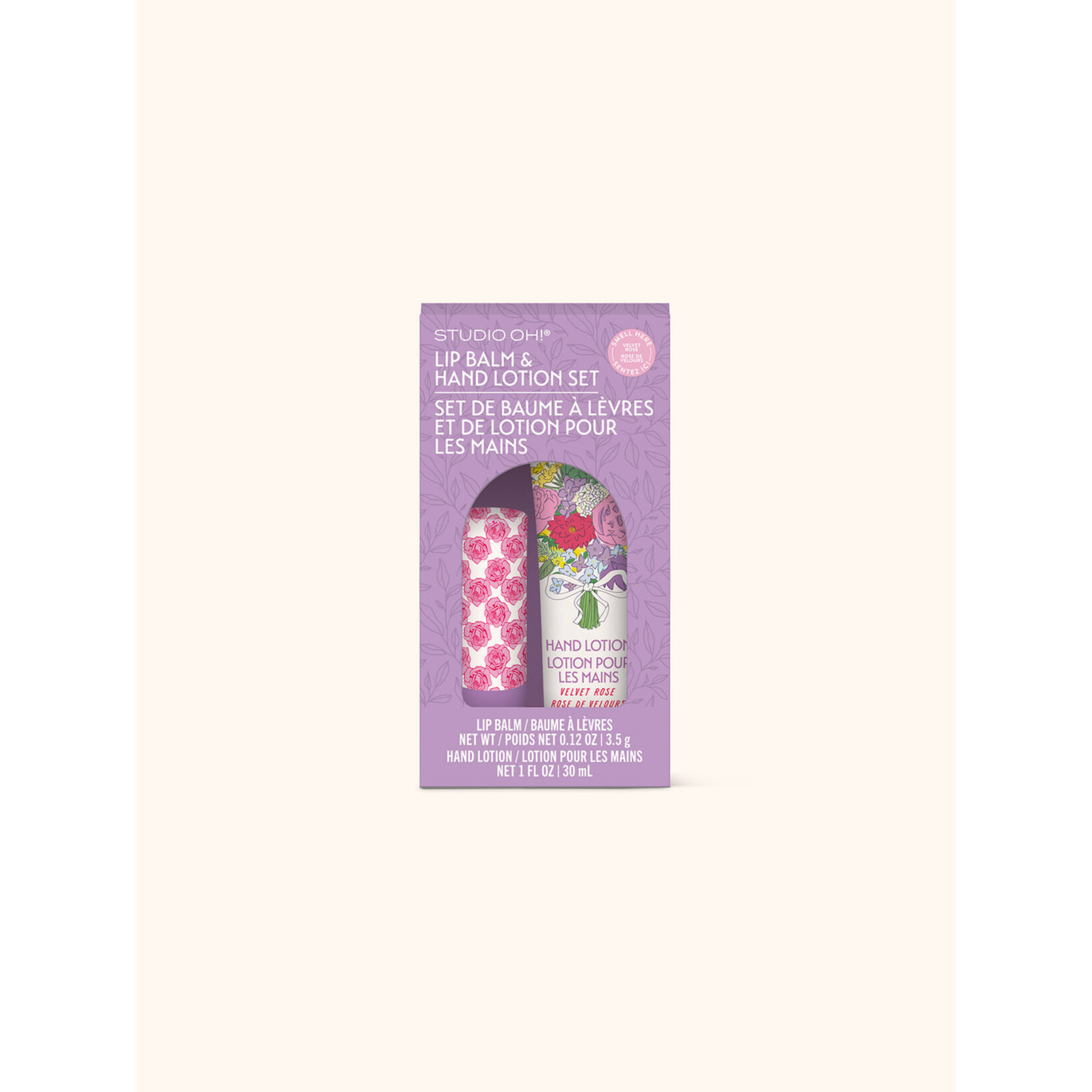 Studio oh! Lip Balm & Lotion Set in Velvet Rose