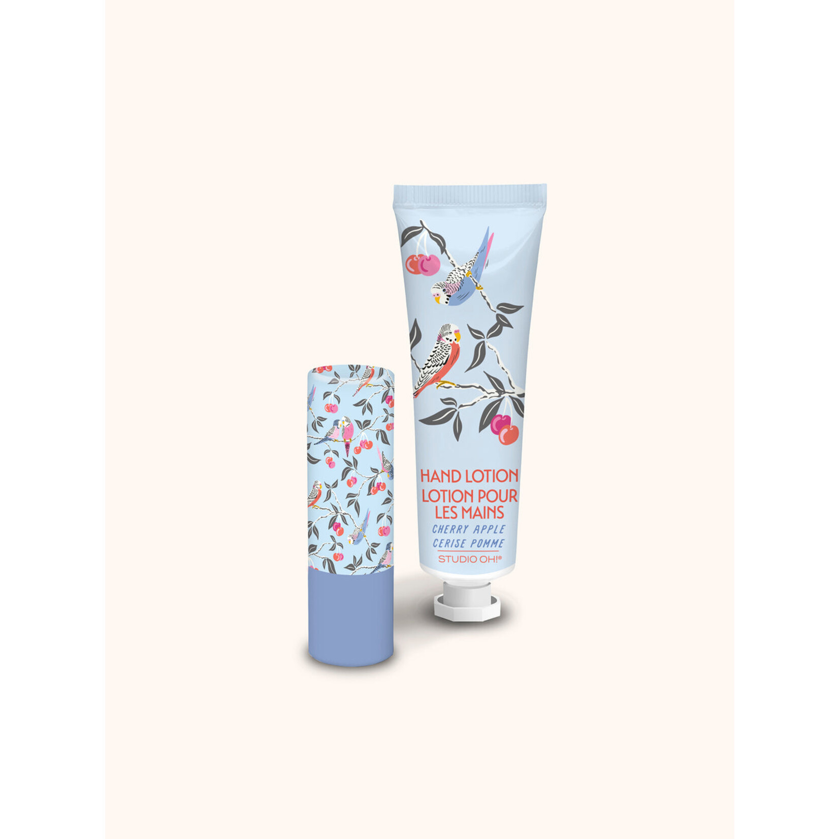 Studio oh! Lip Balm & Lotion Set in Cherry Birds