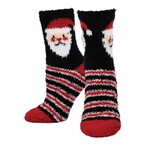 Socksmith Blushing Santa Black Cozy Socks
