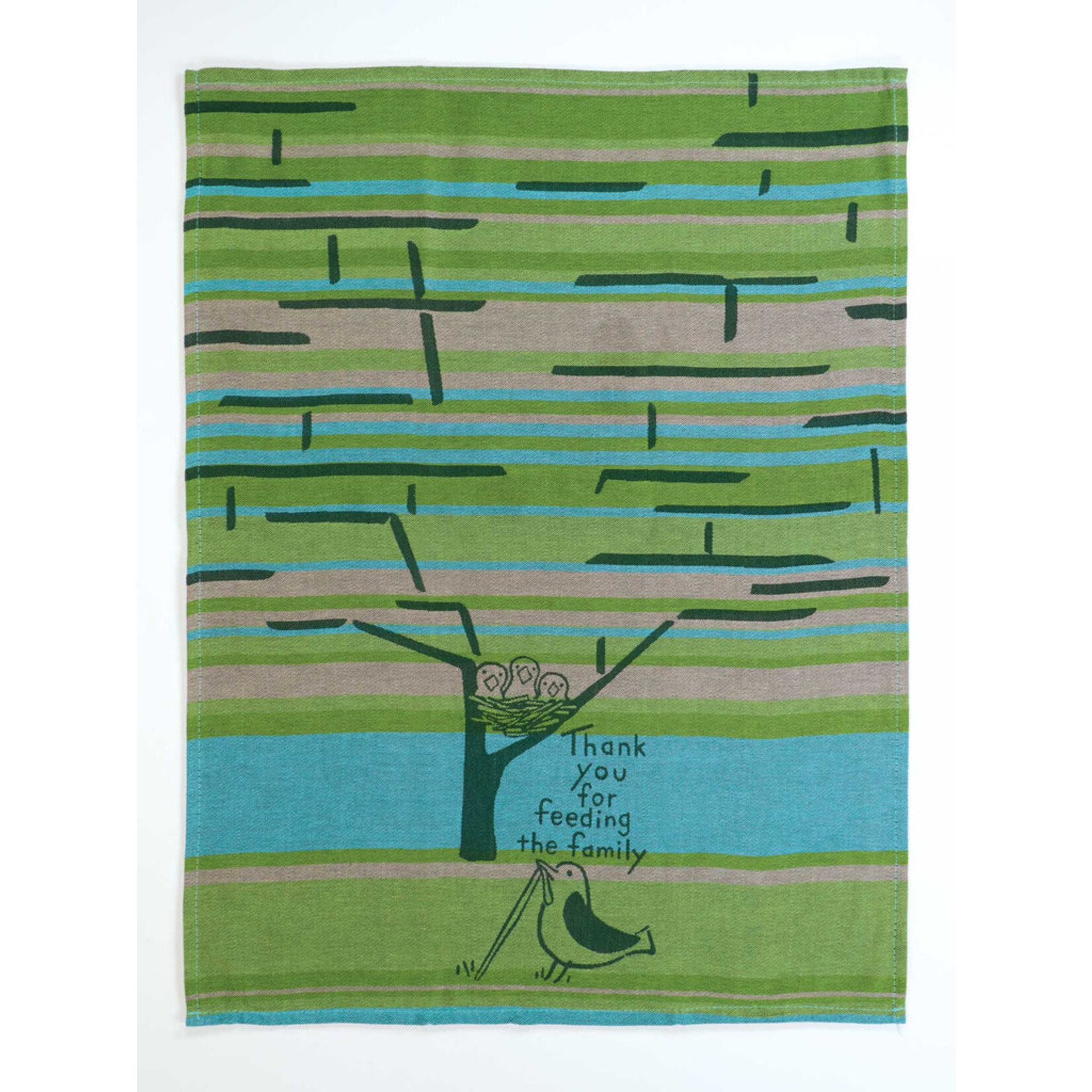 Blue Q Feeding the Family Dish Towel