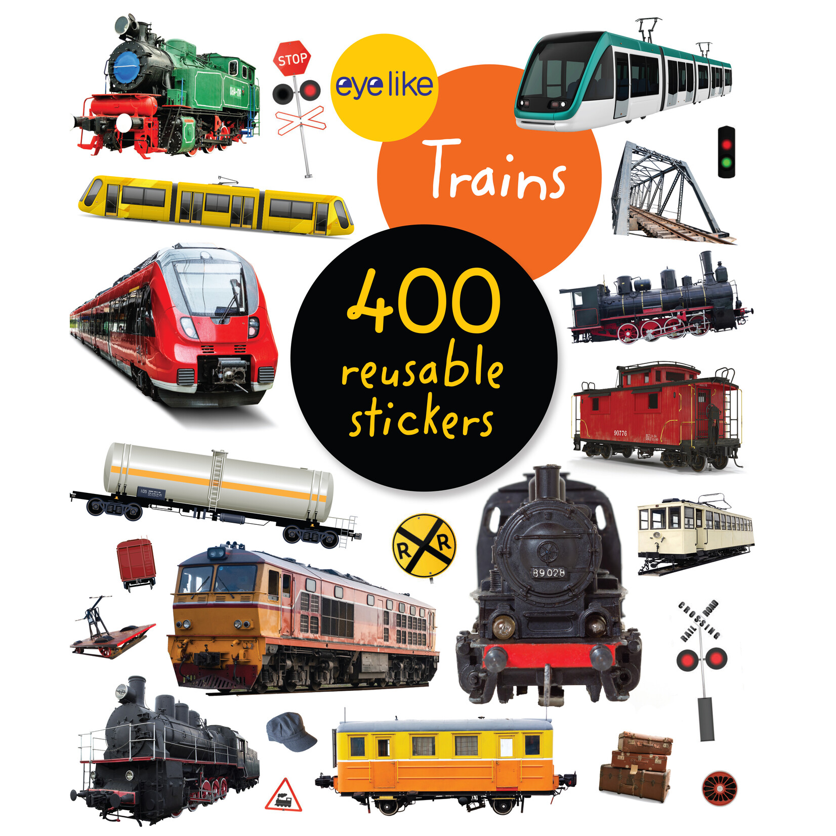 Hachette Trains 400 Reusable Stickers