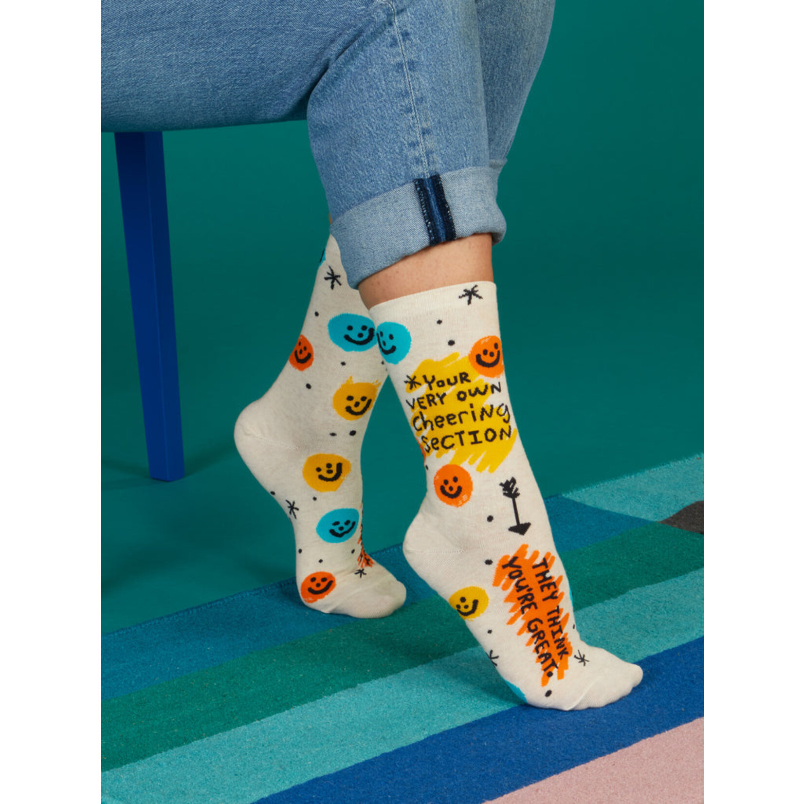 Blue Q Blue Q Socks W Cheering Section