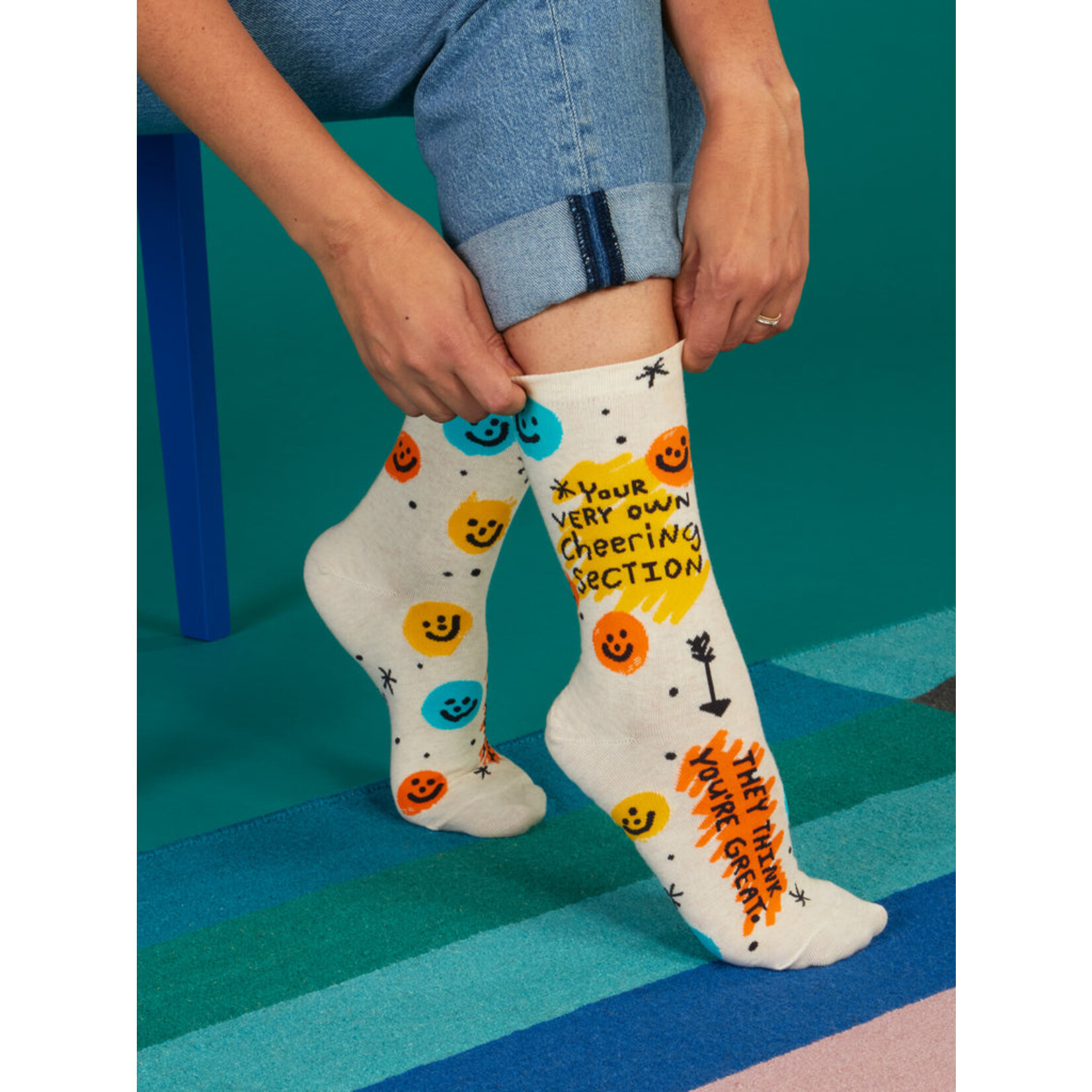 Blue Q Blue Q Socks W Cheering Section