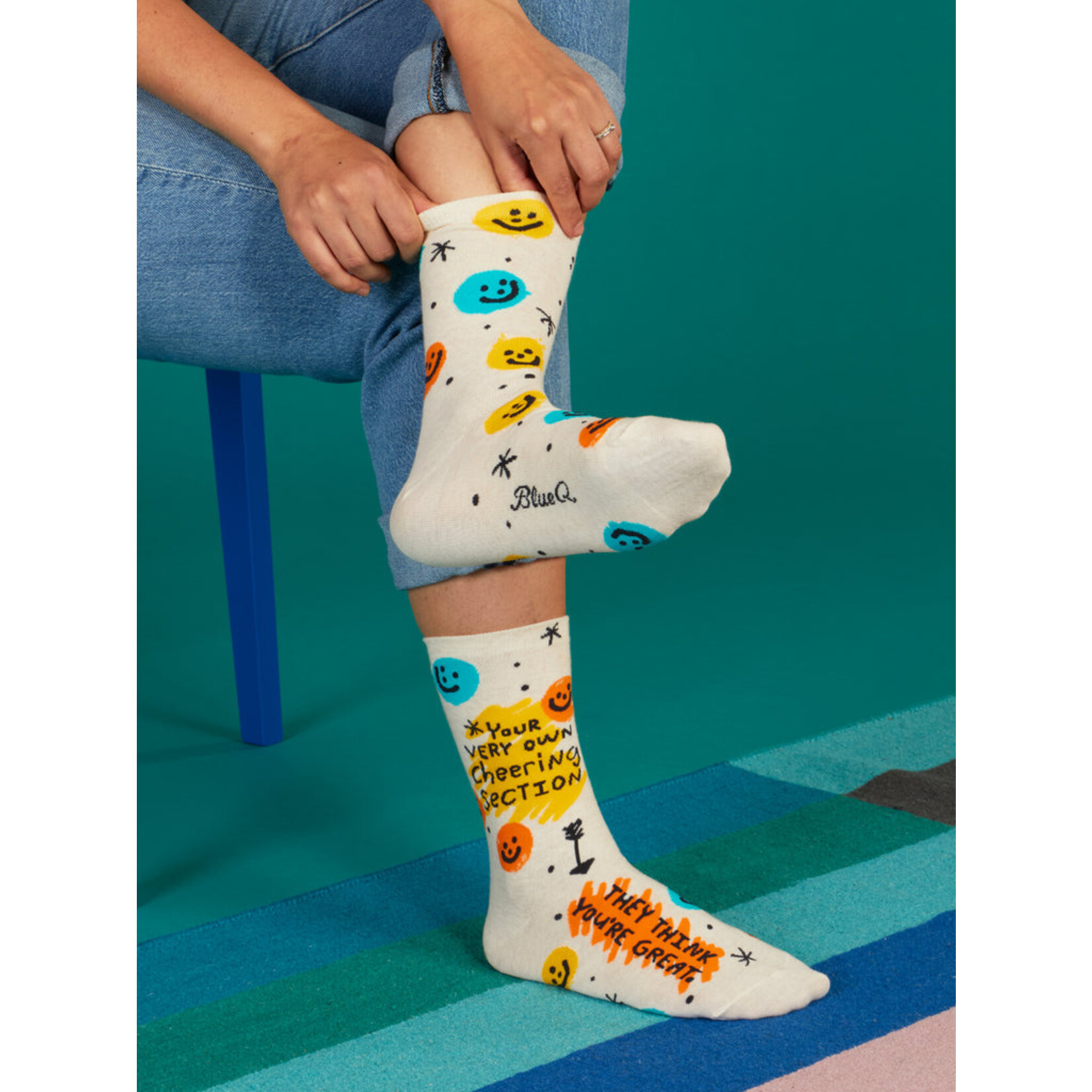 Blue Q Blue Q Socks W Cheering Section