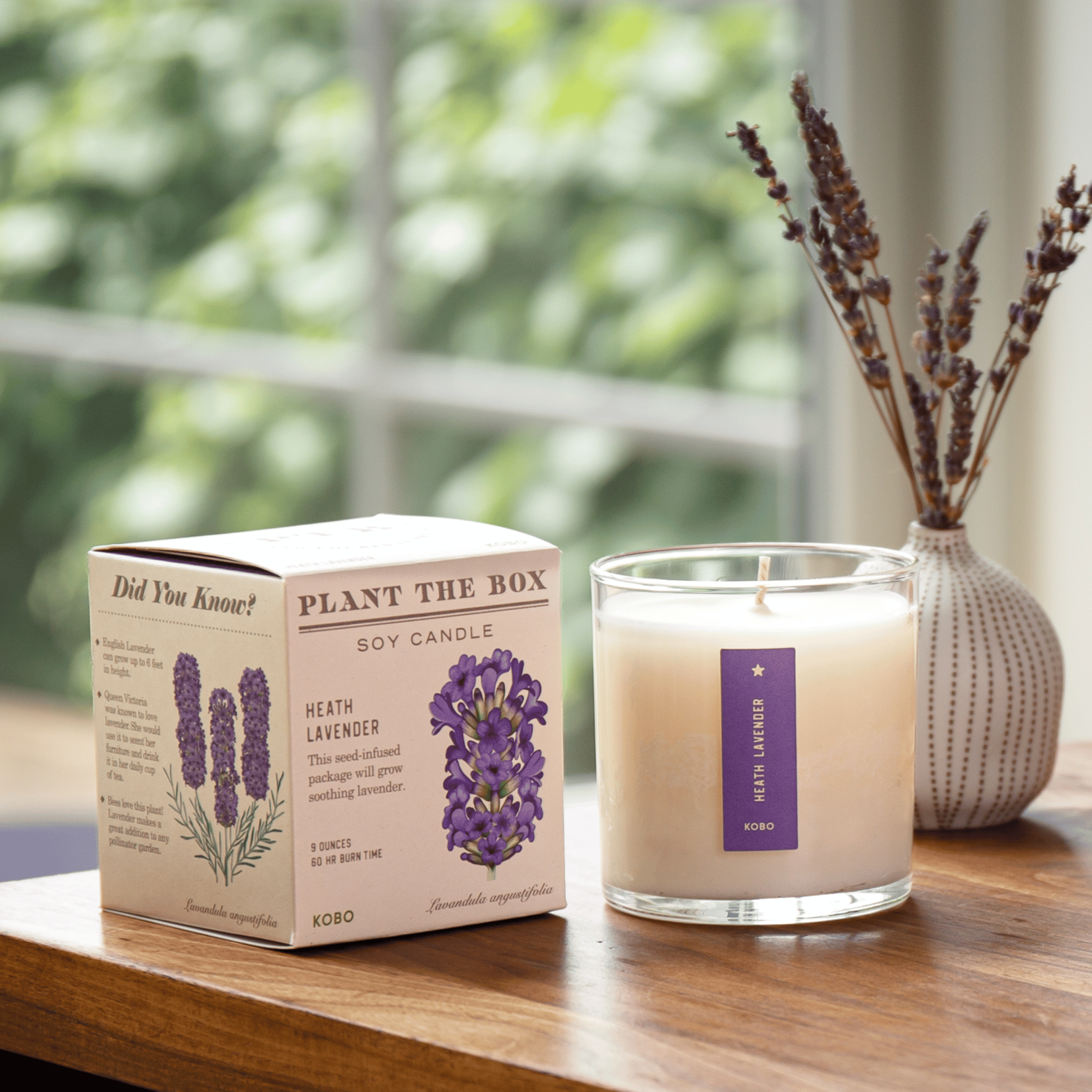 Kobo Candles Sweet Heath Lavender Kobo Seed Candle