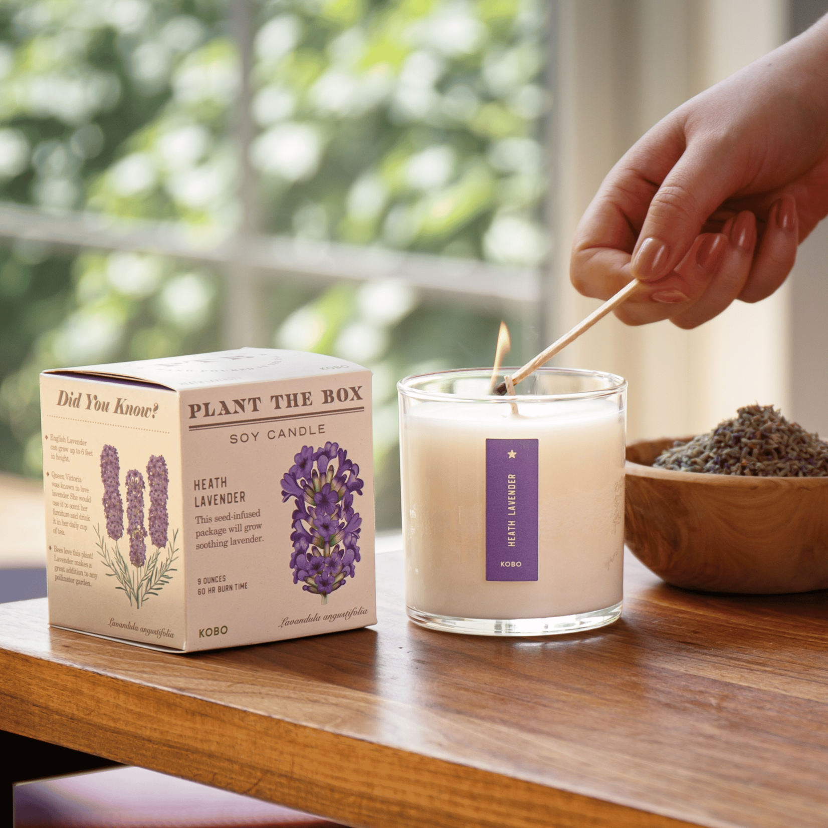 Kobo Candles Sweet Heath Lavender Kobo Seed Candle