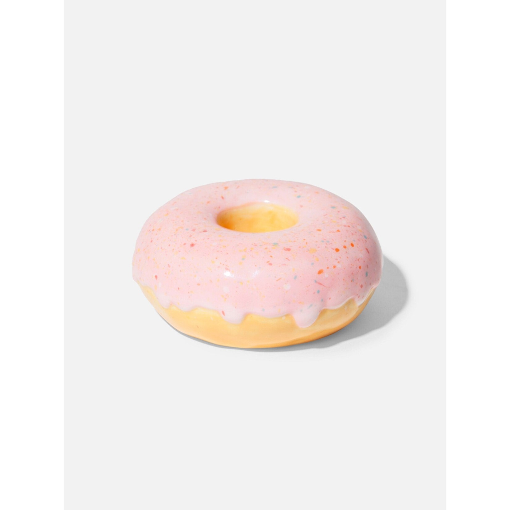 doiy Pink Donut Candle Holder