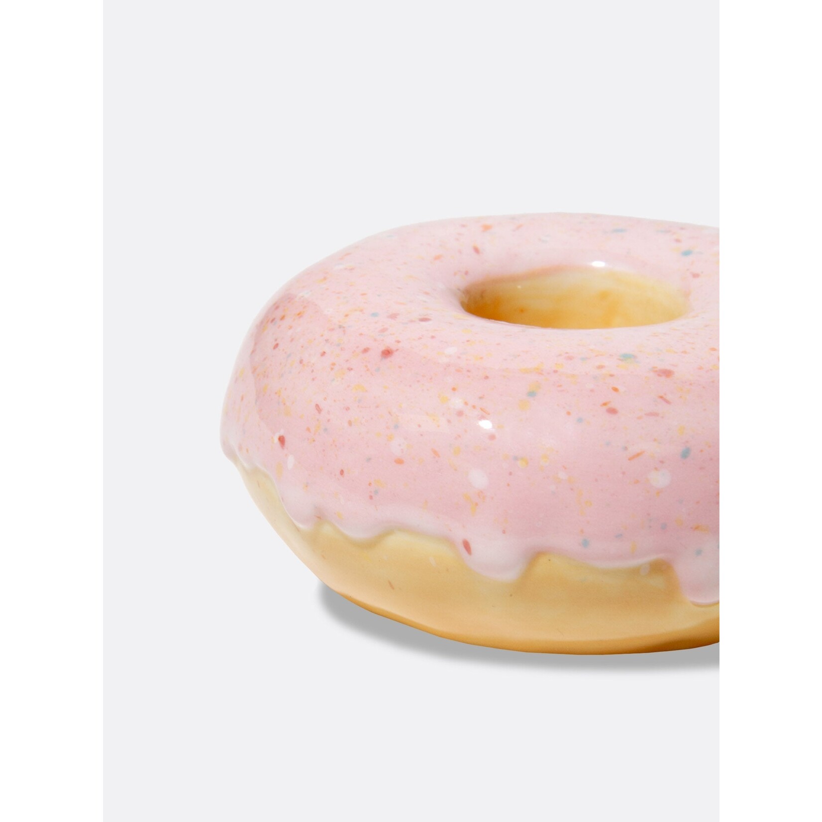 doiy Pink Donut Candle Holder