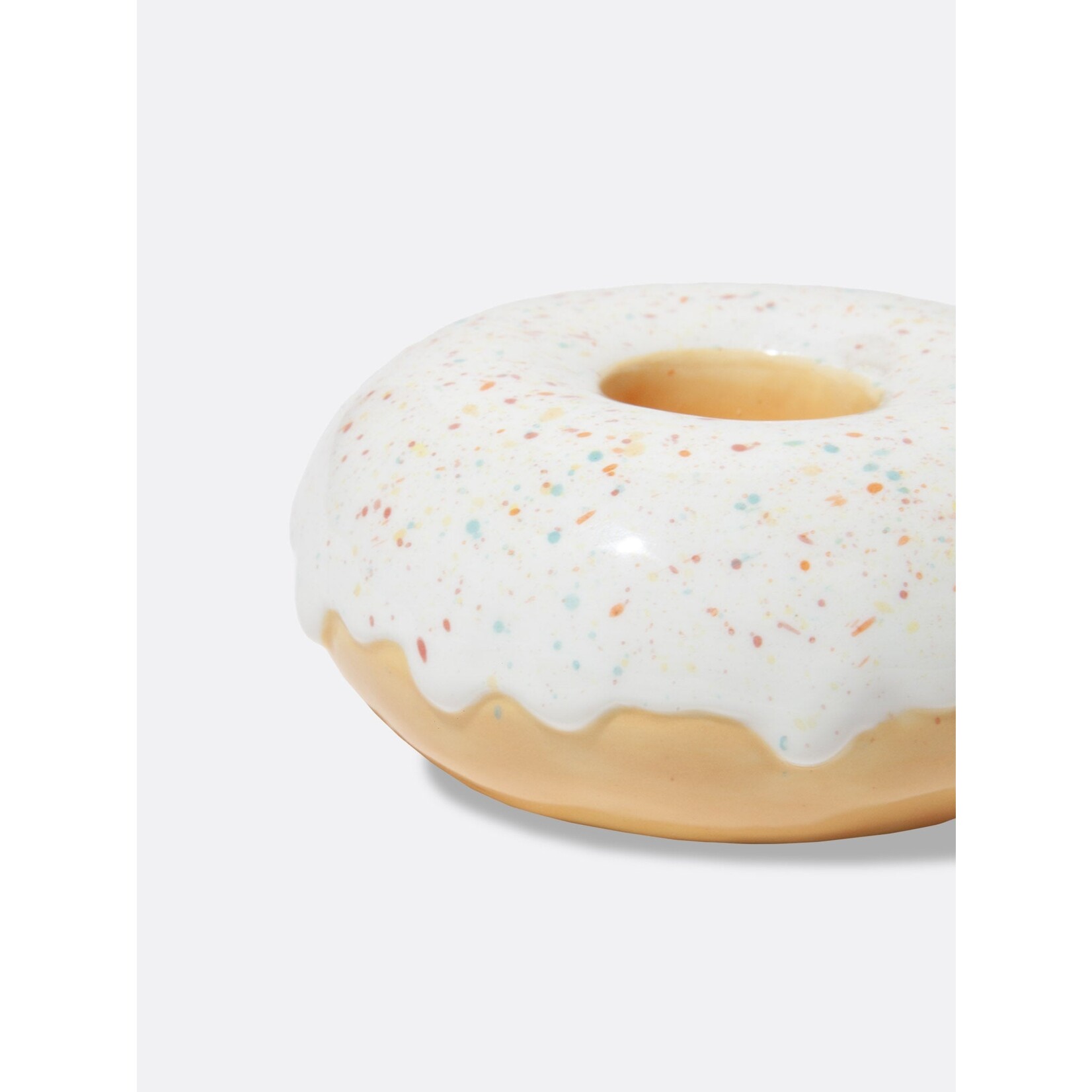 doiy White Donut Candle Holder