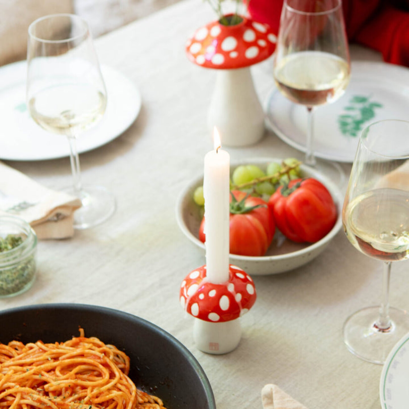 doiy Amanita Mushroom Candle Holder