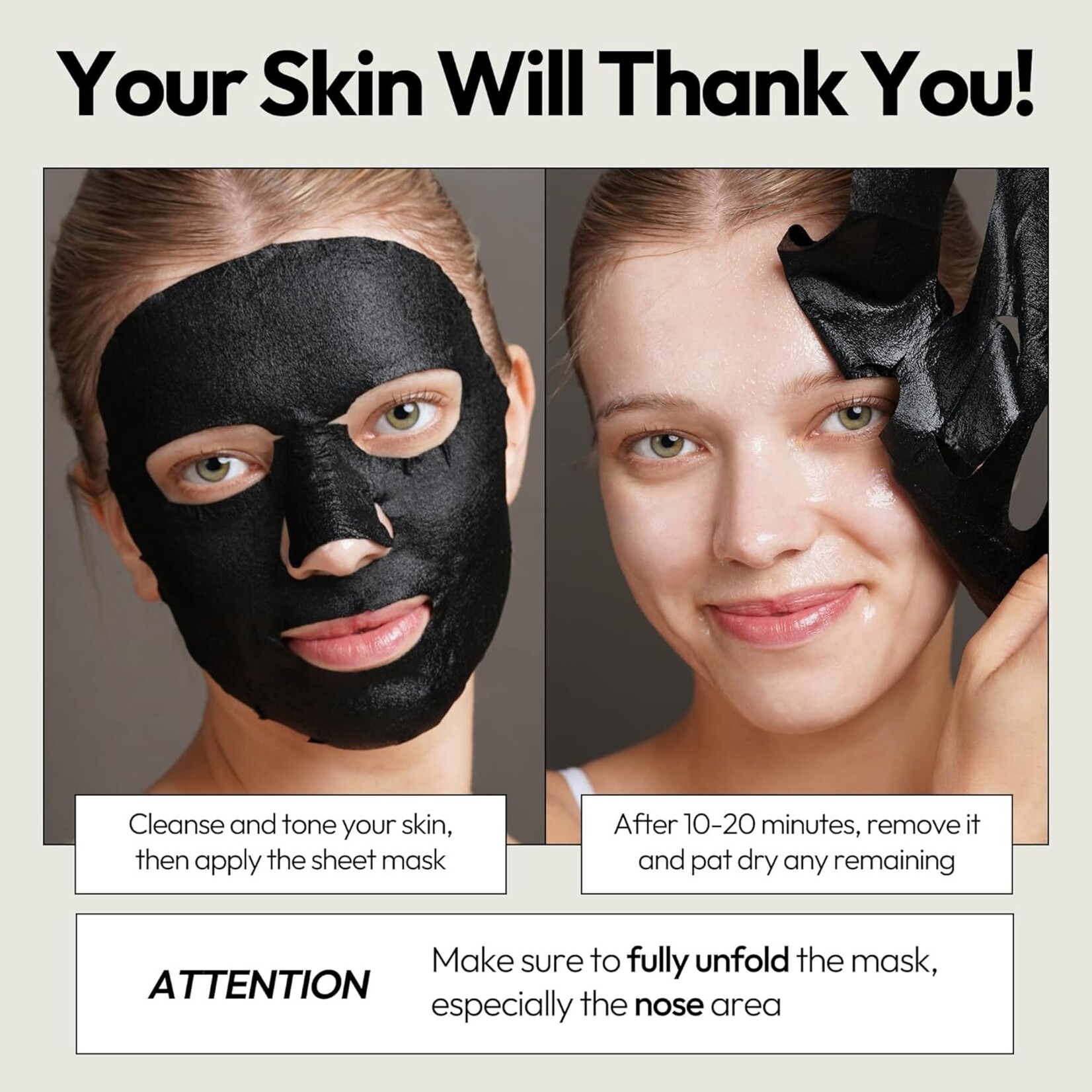 LAPCOS Charcoal Daily Sheet Mask Pack