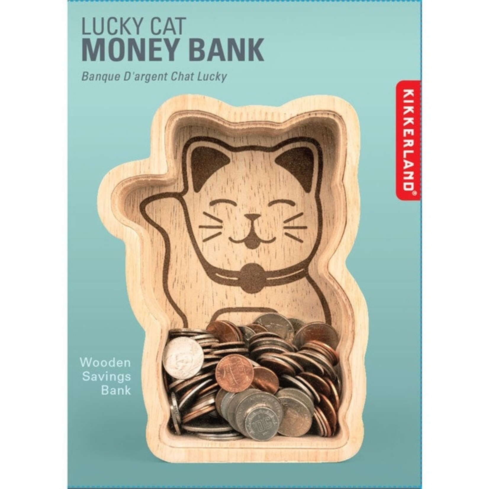 Kikkerland Lucky Cat Money Bank