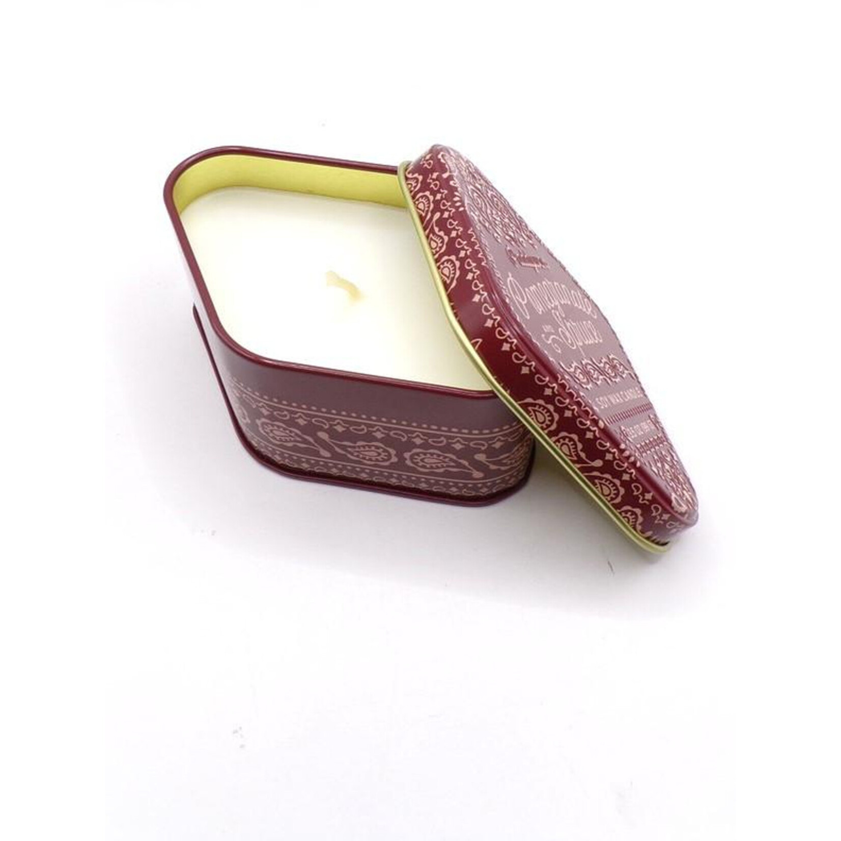 PADDYWAX Pomegranate Spruce Bandana Tin Candle